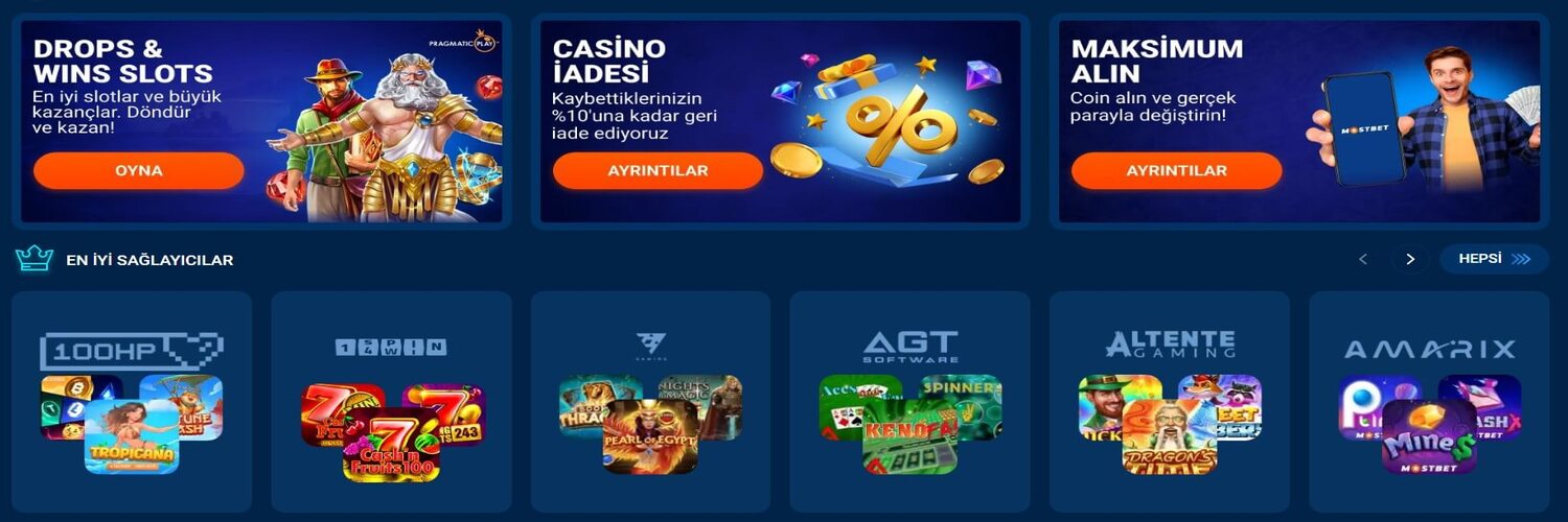 Mostbet Casino Bonuslari